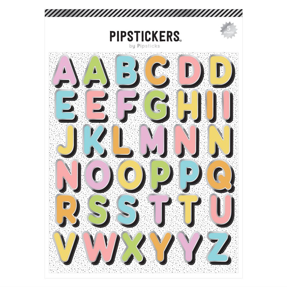 Alphabet Letter Stickers, Party Crafts