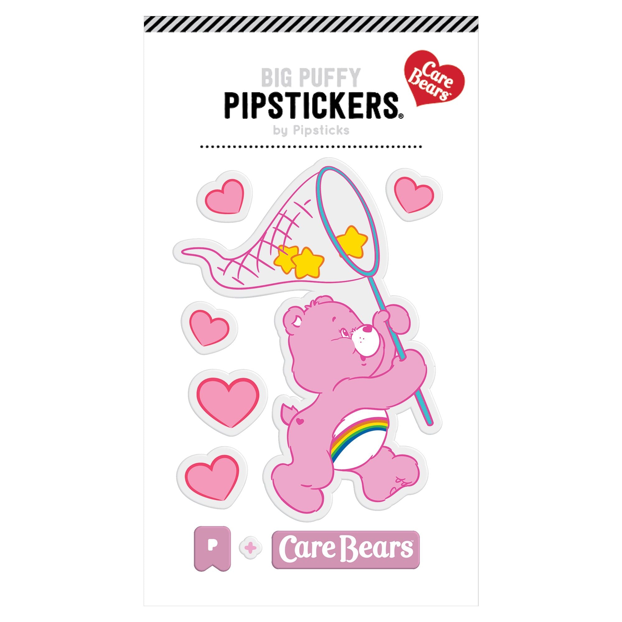 Pipsticks® Big Puffy Sticker: Care Bears - Cheer Bear – Growing Tree Toys