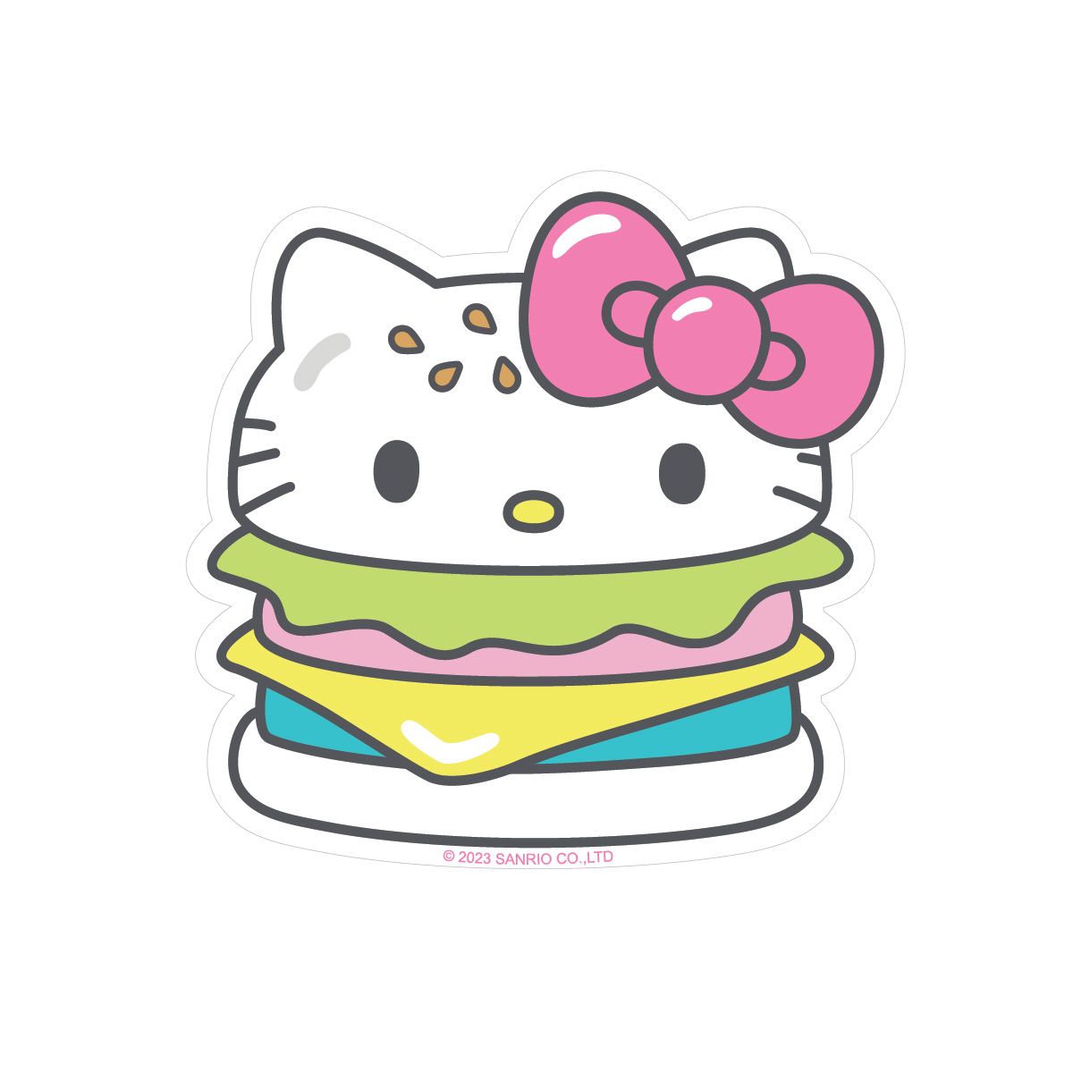 Pipsticks + Sanrio Hello Kitty Burger Vinyl Sticker
