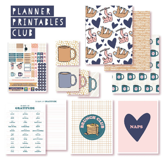 2018 October Planner Club Printables