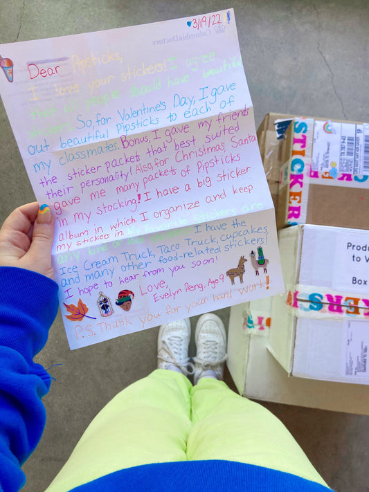 Fan Mail Friday: "All people should have beautiful stickers"