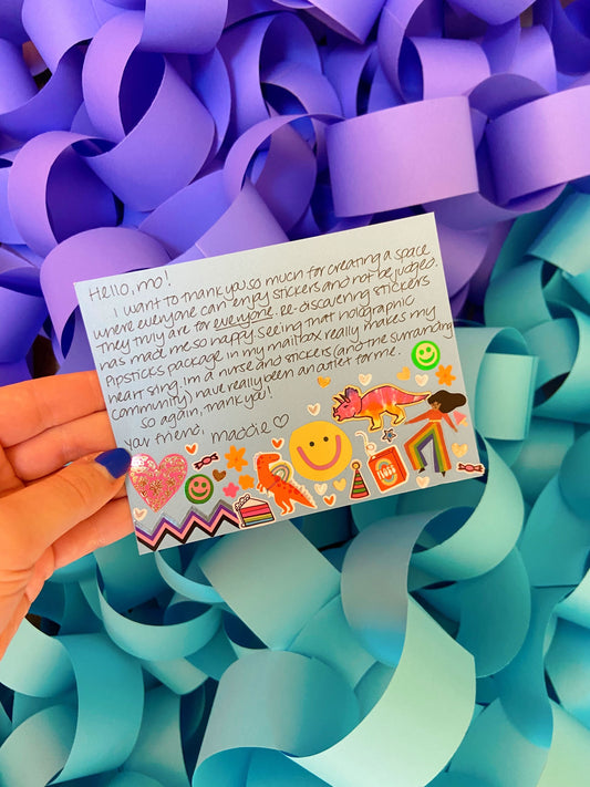 Fan Mail Friday: "A space where everyone can enjoy stickers"