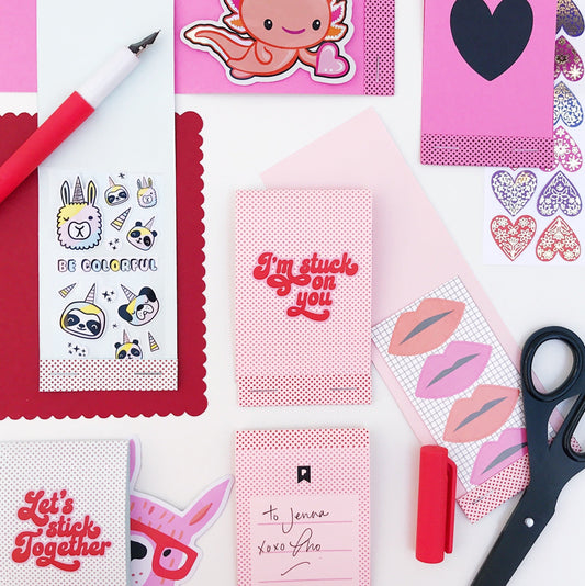 FREE Valentines Printable:  Sticker Matchbooks!