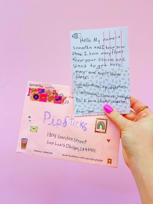 Fanmail Friday: "P.S. I am a sticker collector"