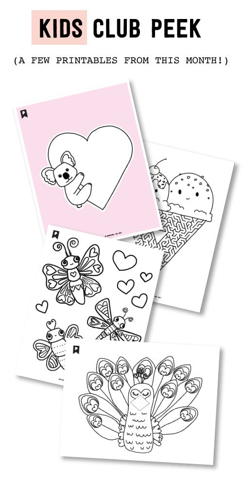 2018 January Kids Printables