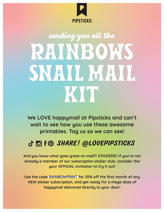 Rainbows Snail Mail Kit