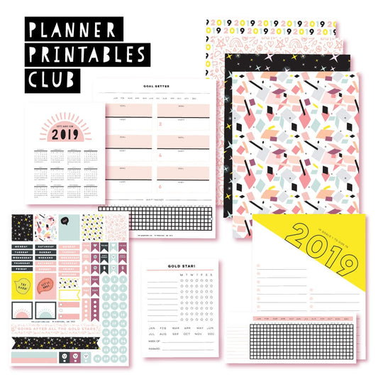 2018 December Planner Club Printables