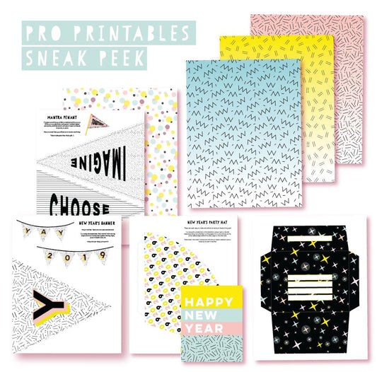 2018 December Pro Club Printables