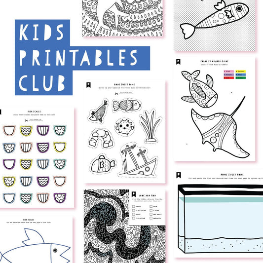 2018 July Kids Club Printables