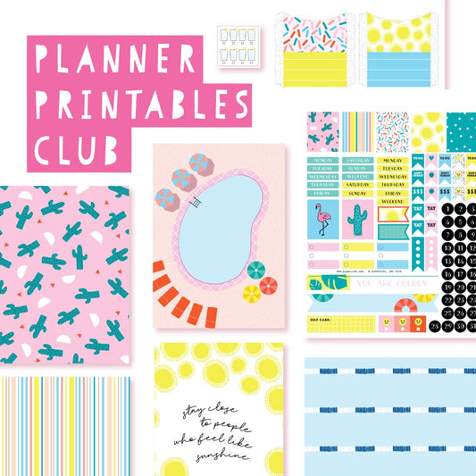 2018 July Planner Club Printables