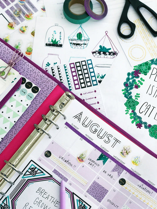 July 2017 Planners Printables Subscription