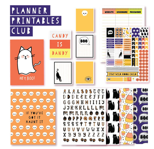 2018 September Planner Club Printables