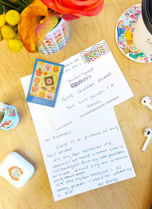 Fanmail Friday: "I love smelly stickers"