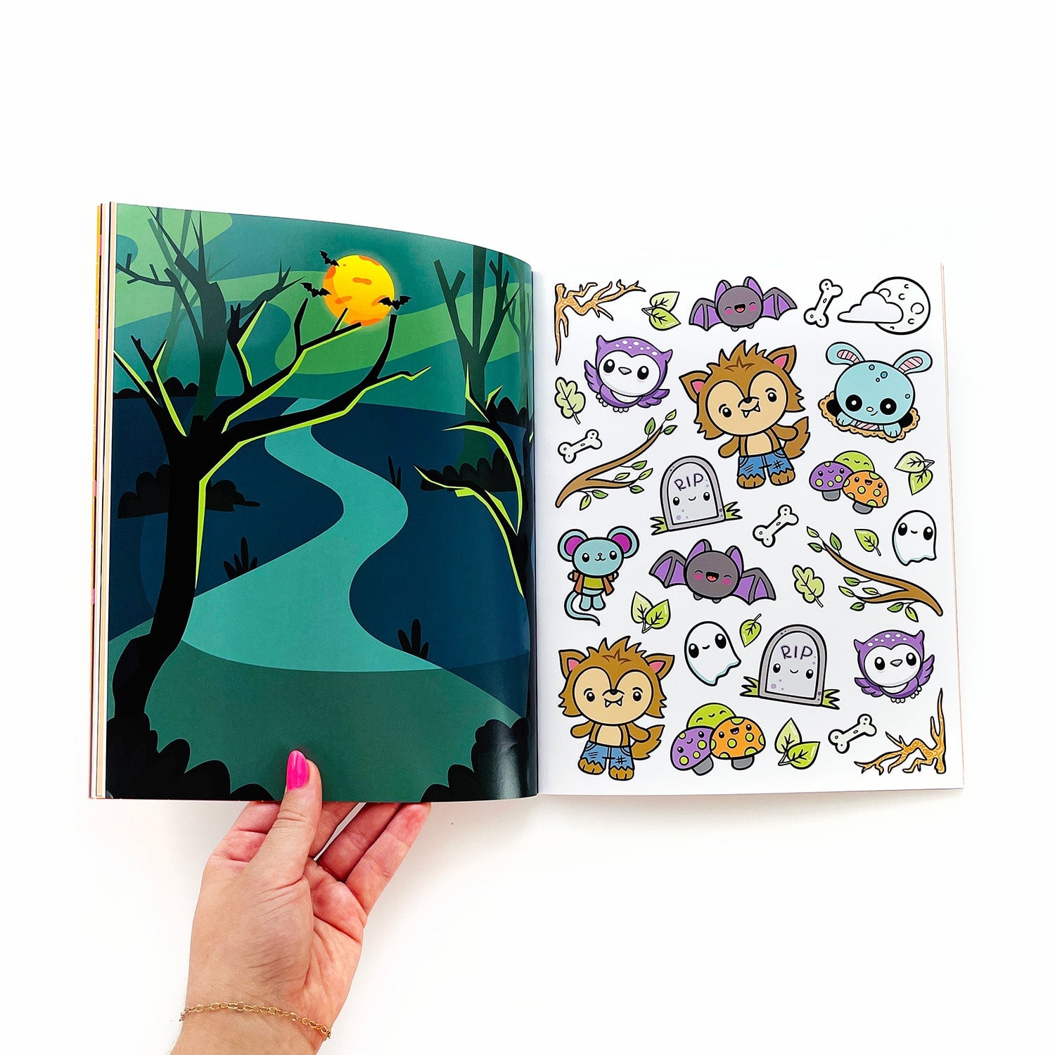 Draw-Along Halloween Sticker Book