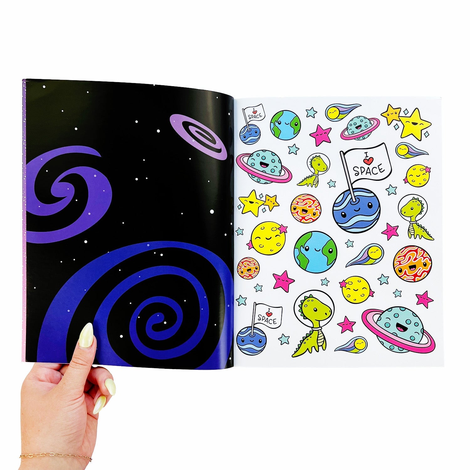 Draw-Along Space Sticker Book