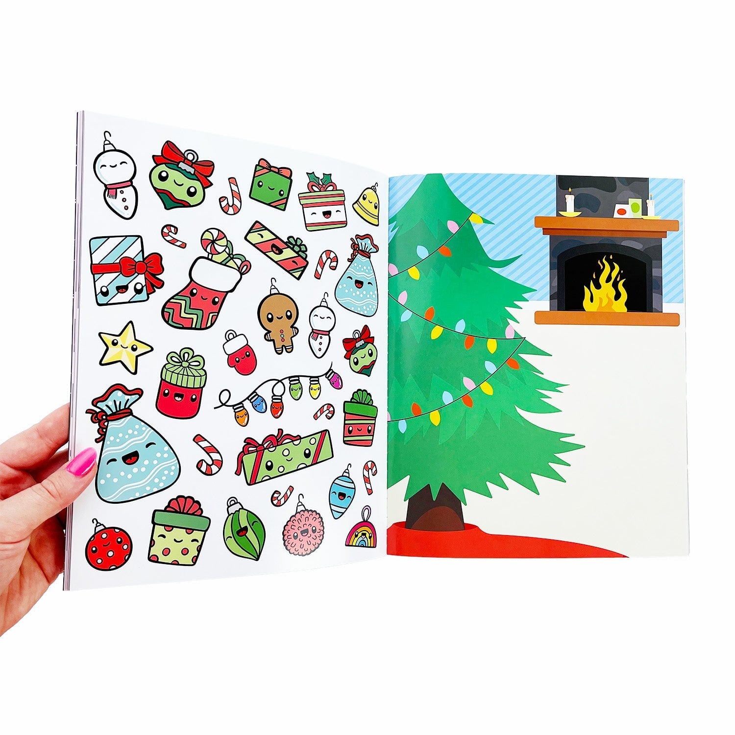 Draw-Along Christmas Sticker Book