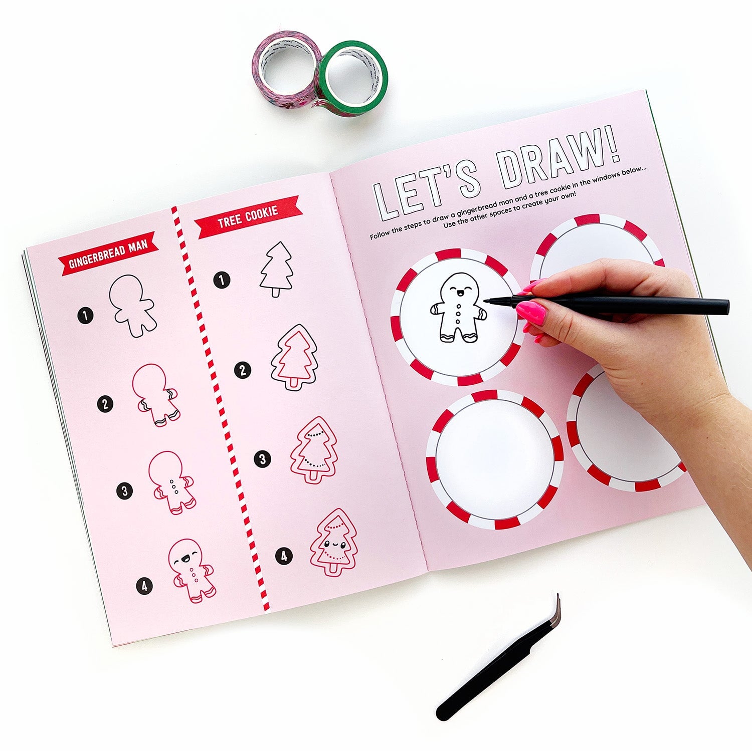 Draw-Along Christmas Sticker Book