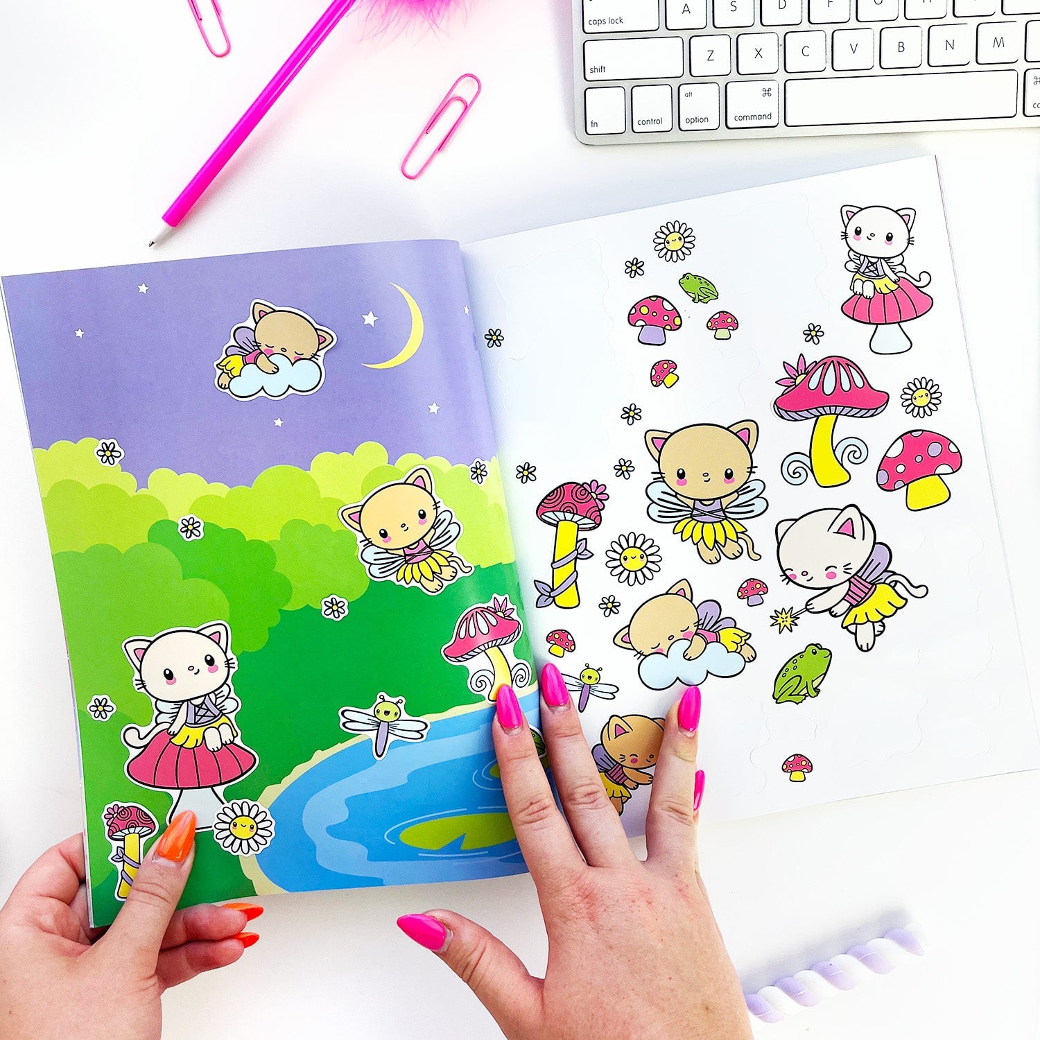 Draw-Along Fantasy Sticker Book