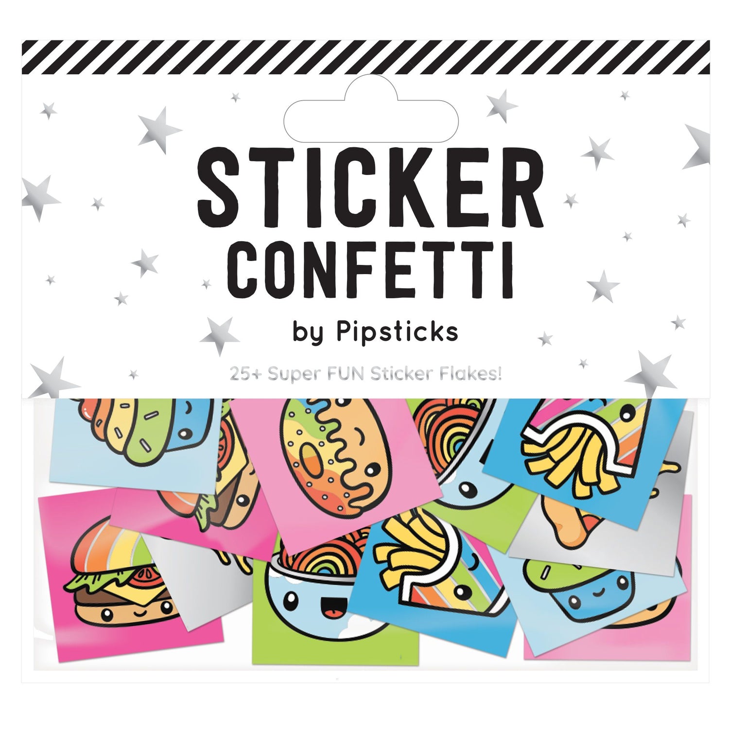 Multicolor Munchies Sticker Confetti