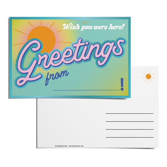 Greetings From Postcard Pack