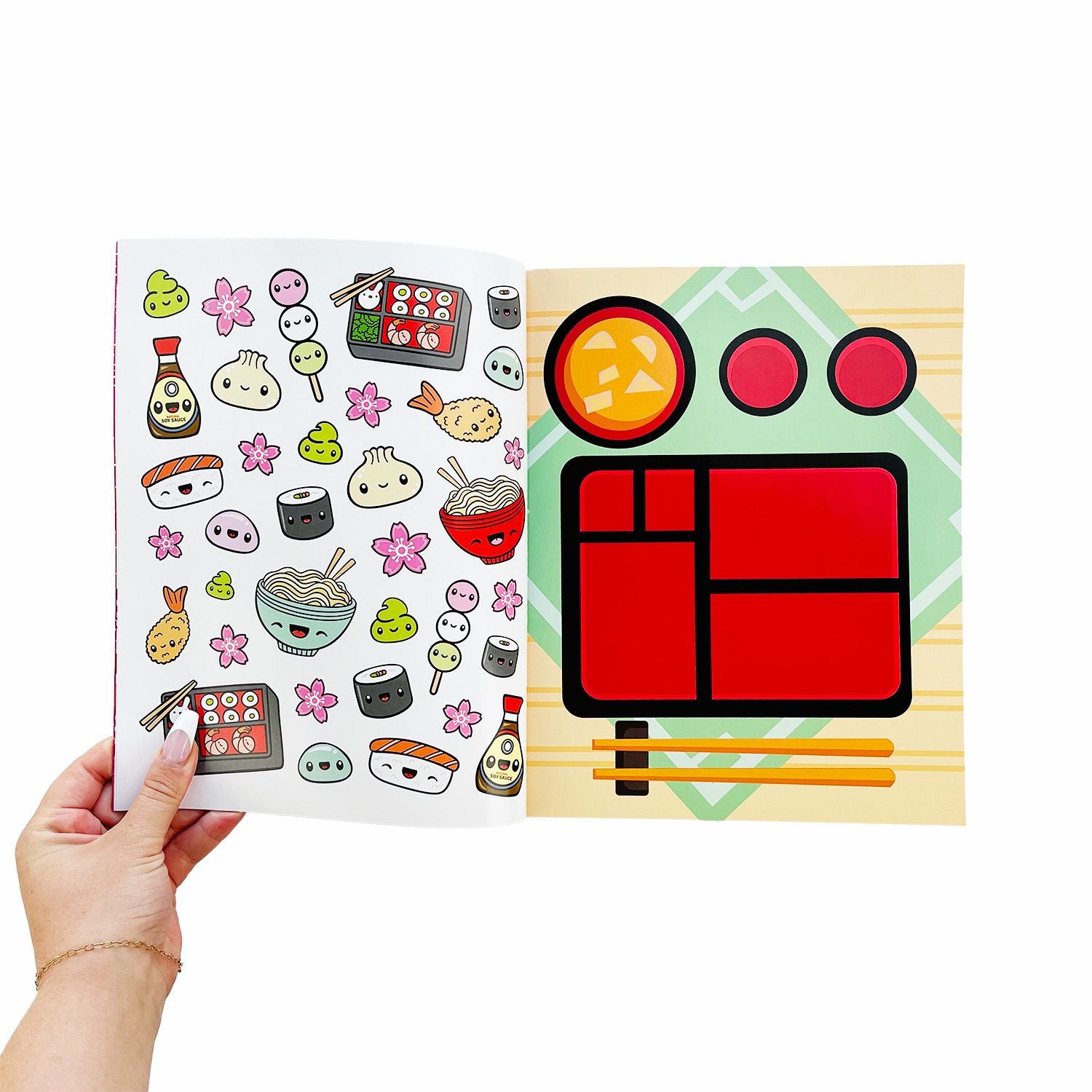 Draw-Along Food Sticker Book