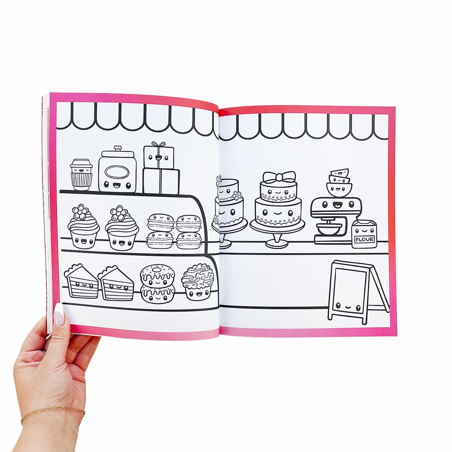 Draw-Along Food Sticker Book