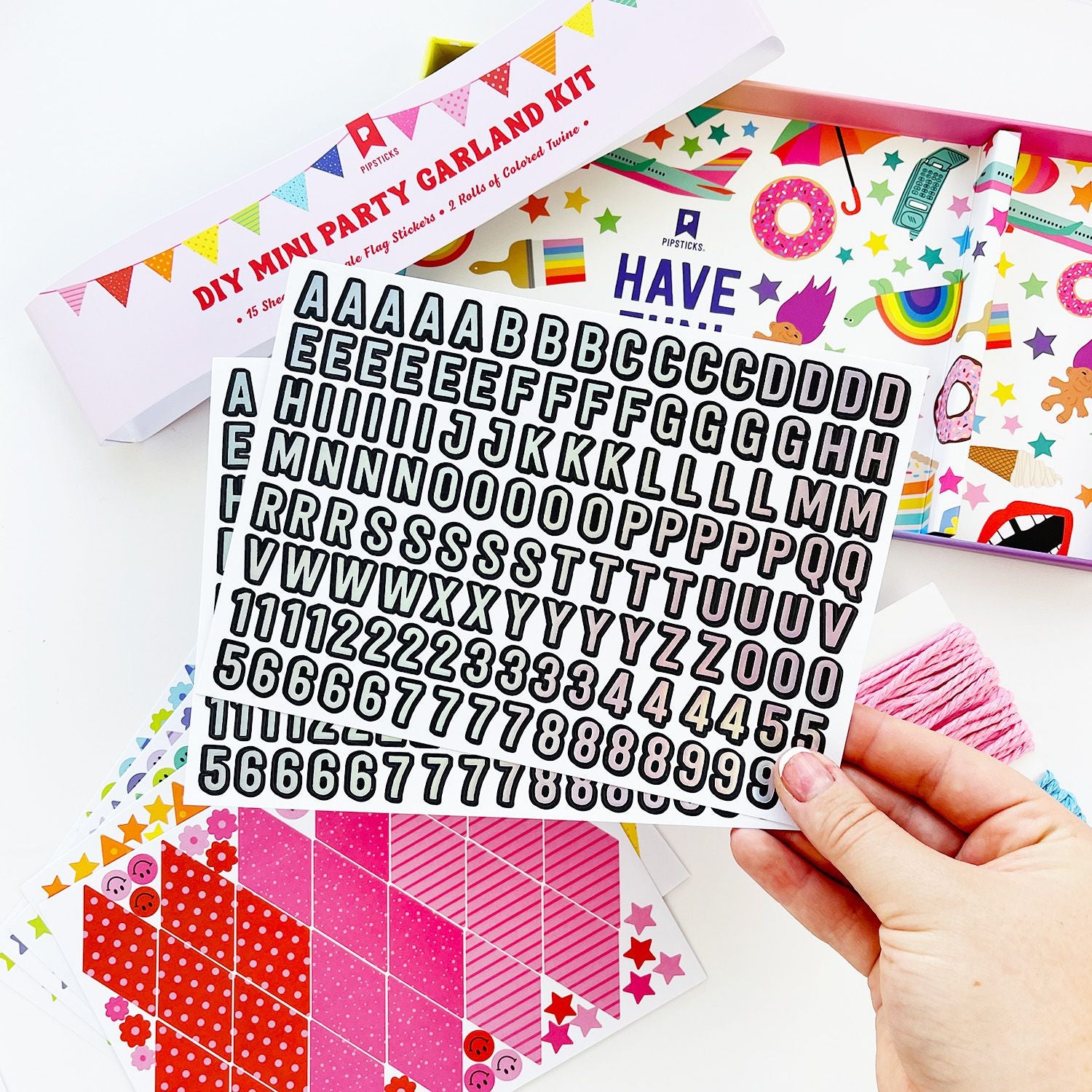 The Party Line DIY Mini Sticker Garland Kit