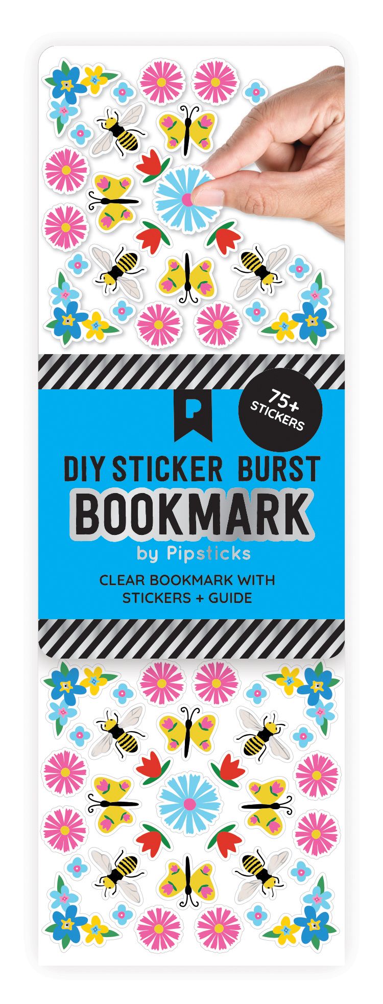 Blossom & Buzz DIY Sticker Burst Bookmark