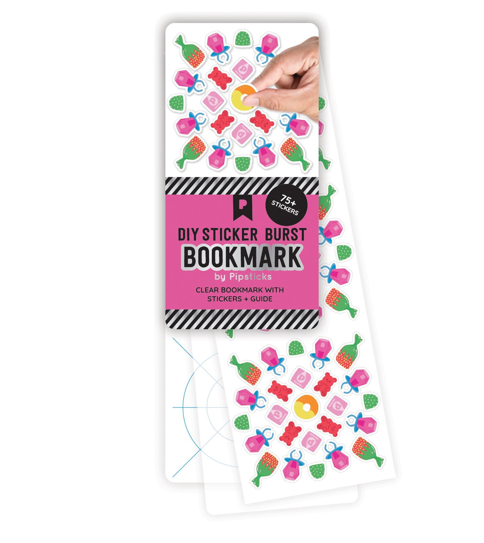 Jammin' Candy DIY Sticker Burst Bookmark