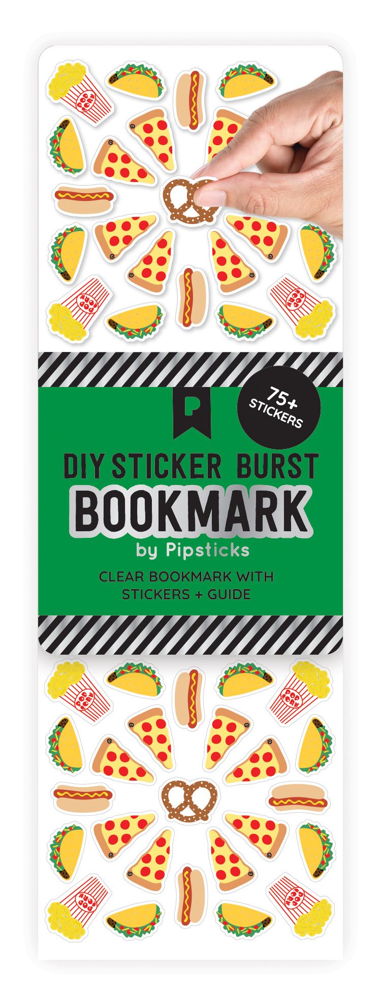 Sporting Snacks DIY Sticker Burst Bookmark