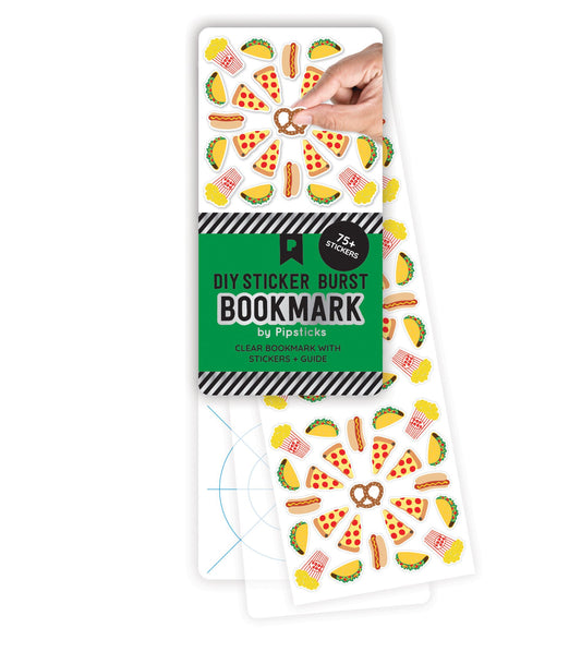 Sporting Snacks DIY Sticker Burst Bookmark