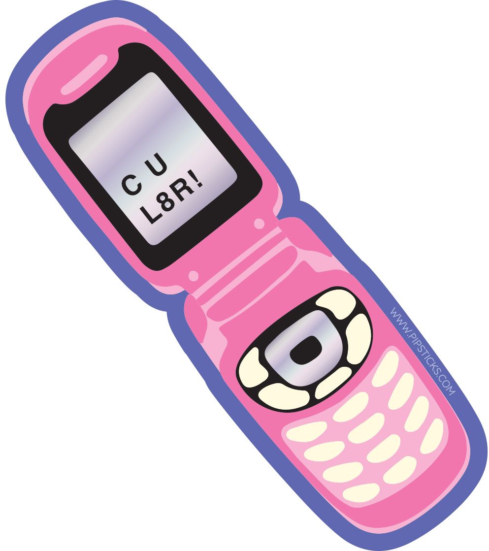 Pink Cell Phone Vinyl