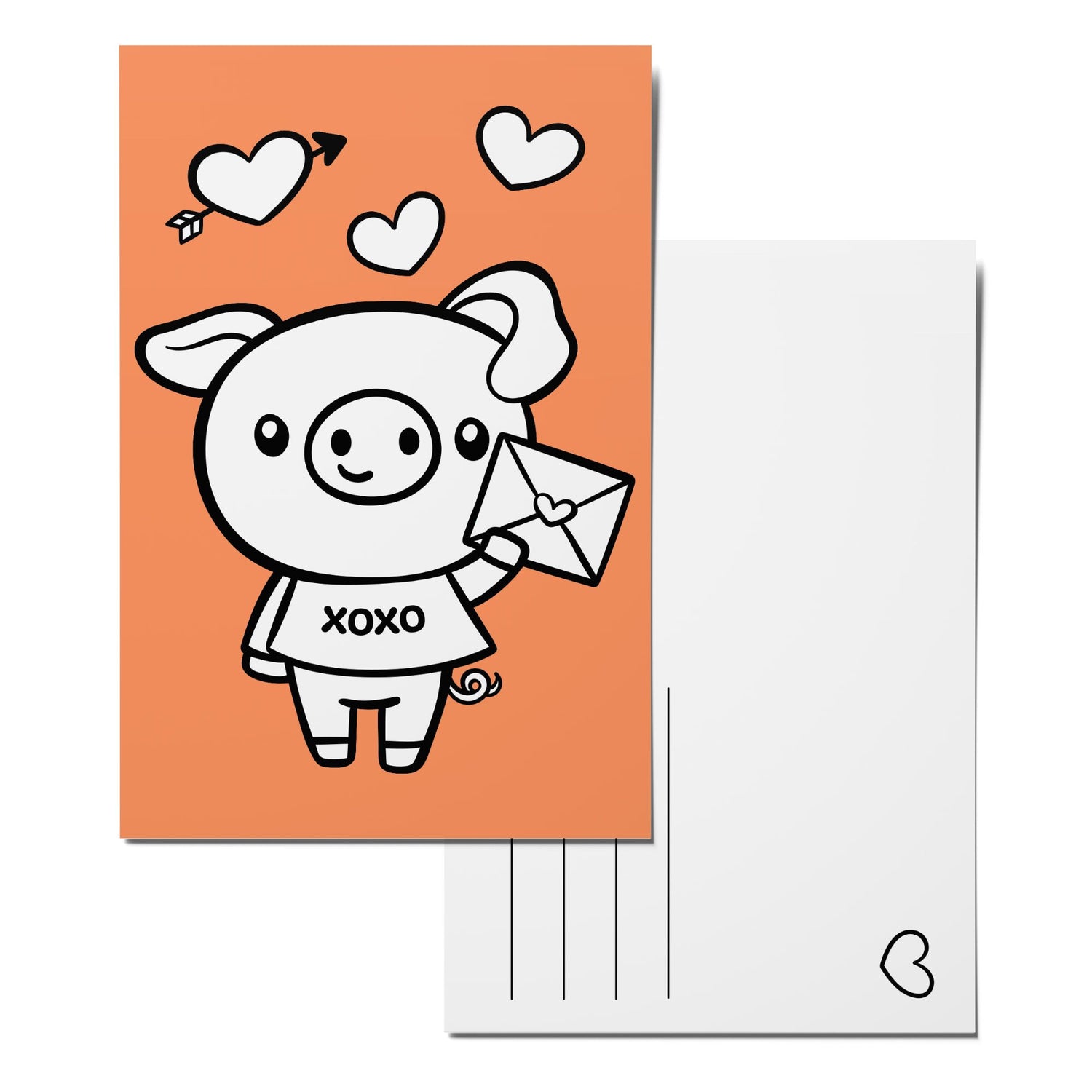 Color-in Cu-pig Postcard Pack