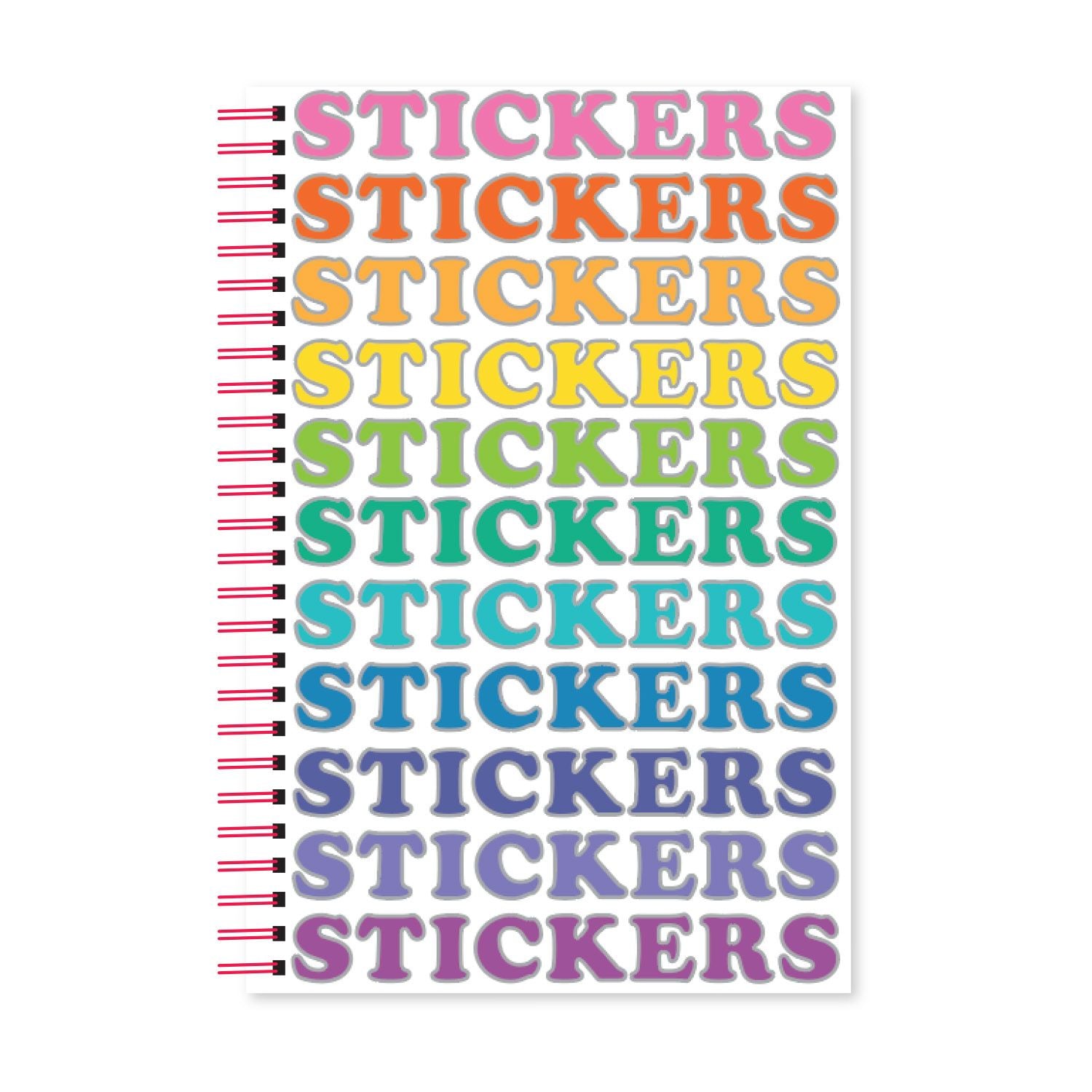 Colorful Stickers Reusable Sticker Book