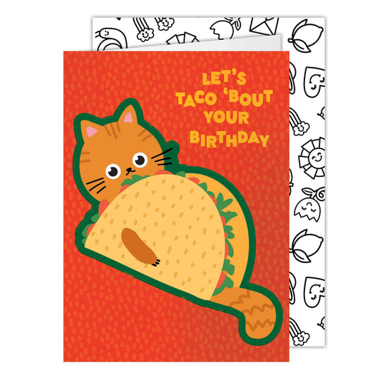 Let's Taco Bout Your Birthday Big Puffy Greeting Card