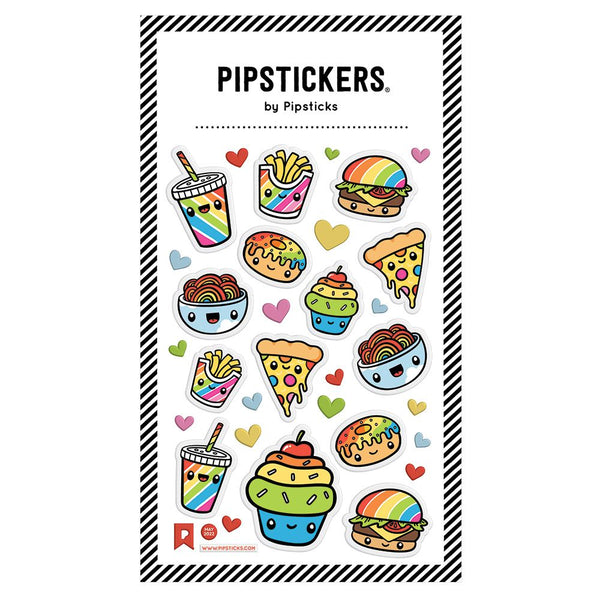 Sticko Everyday Solid Multicolor Sweet Treats Puffy Vinyl Stickers, 31  Pieces 