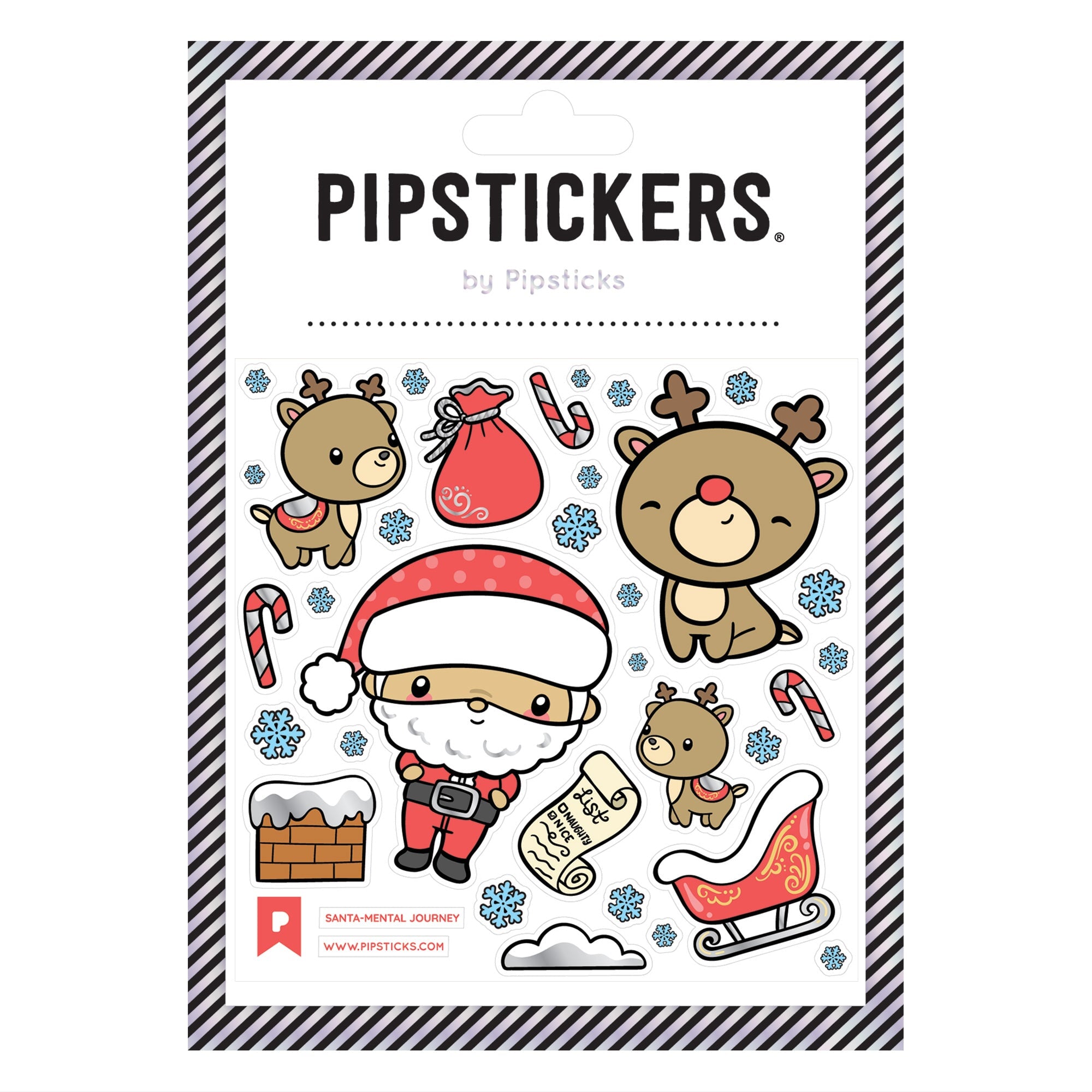 Kawaii Santa & Reindeer Stickers