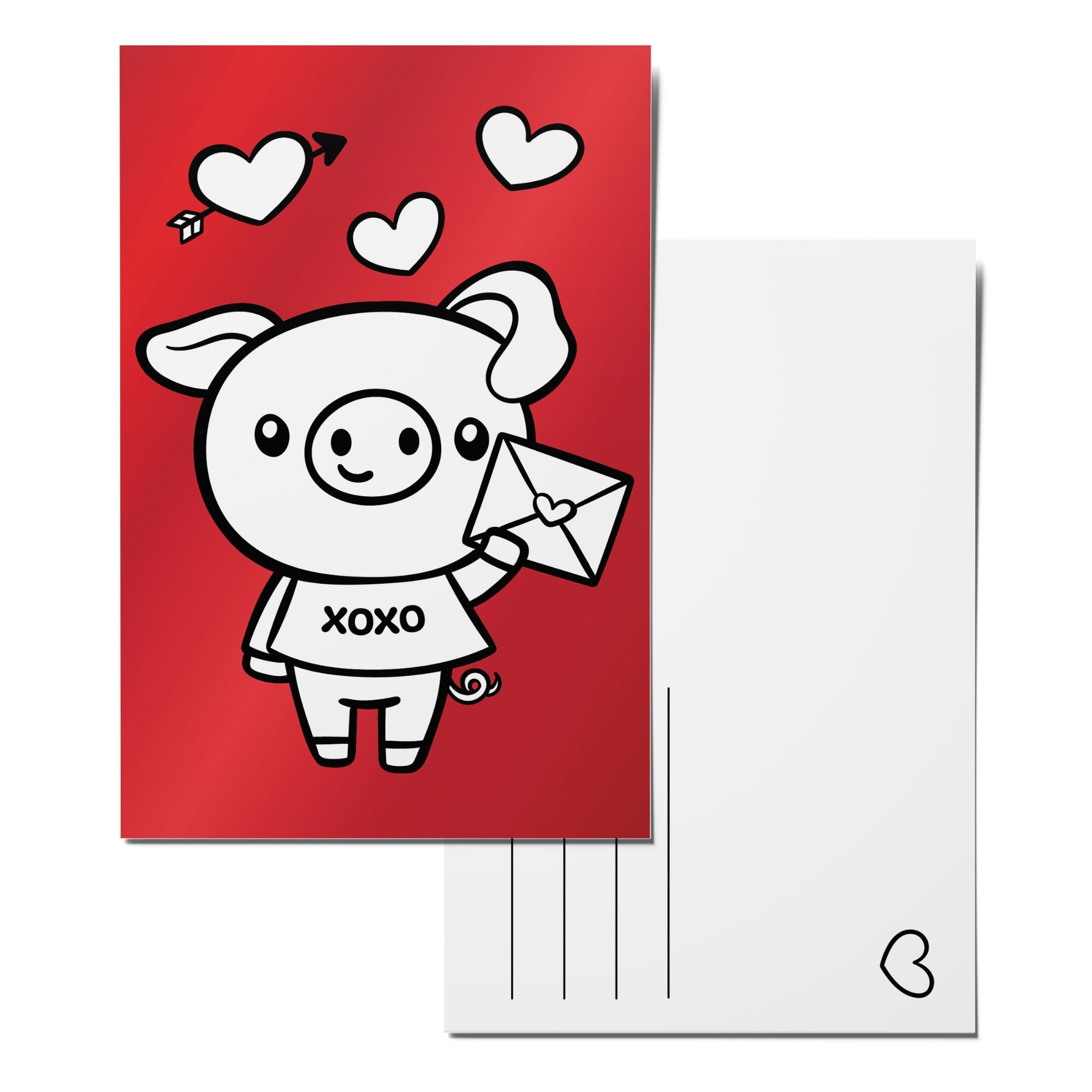 Color-in Cu-pig Postcard Pack