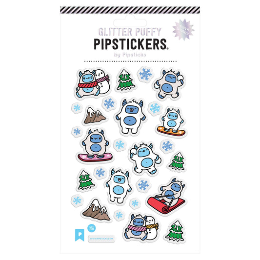 Pipsticks - Fuzzy Snowflakes Sticker - 852406939022