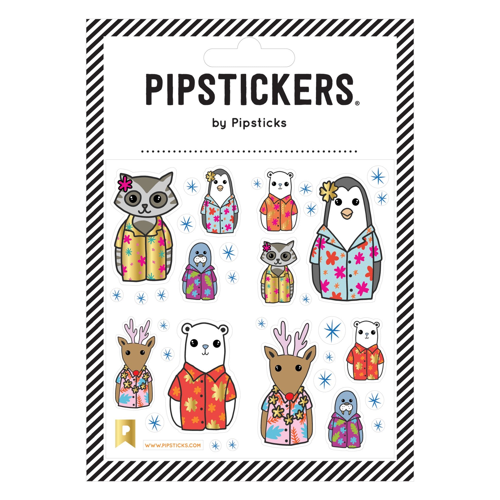 Kawaii Animals & Hawaiian Shirts Stickers