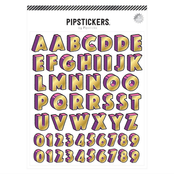 Pipsticks Creamy Dreamy Big Alphabet (5ct)